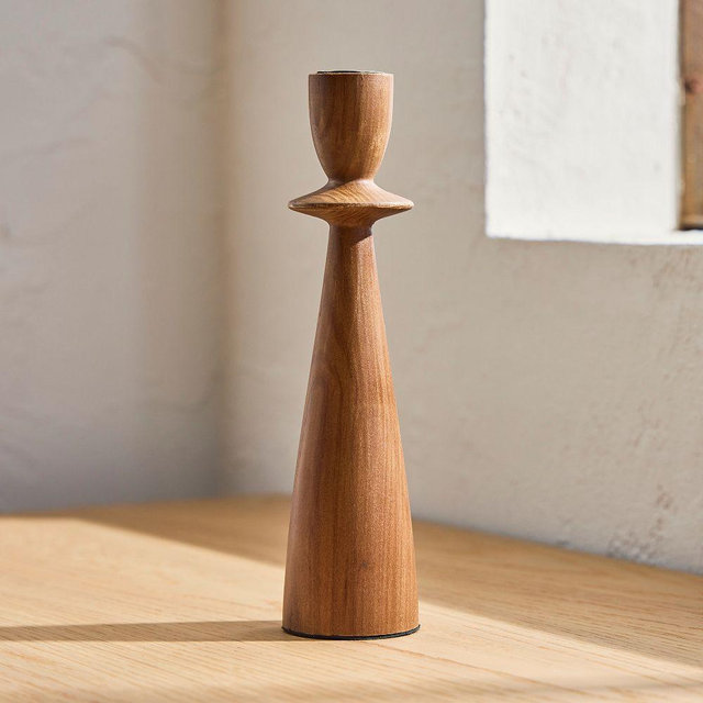 Tira Wood Taper Holder, Dark Ash, Large