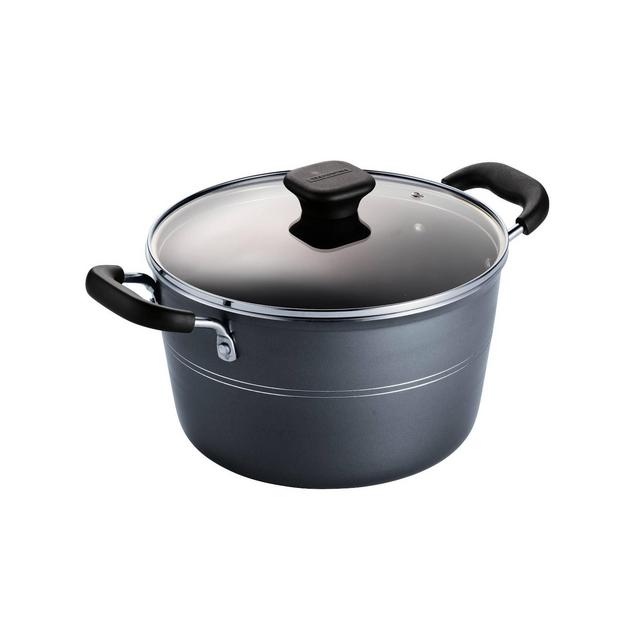 Tramontina 6qt Aluminum Non Stick Covered Stock Pot - Blue