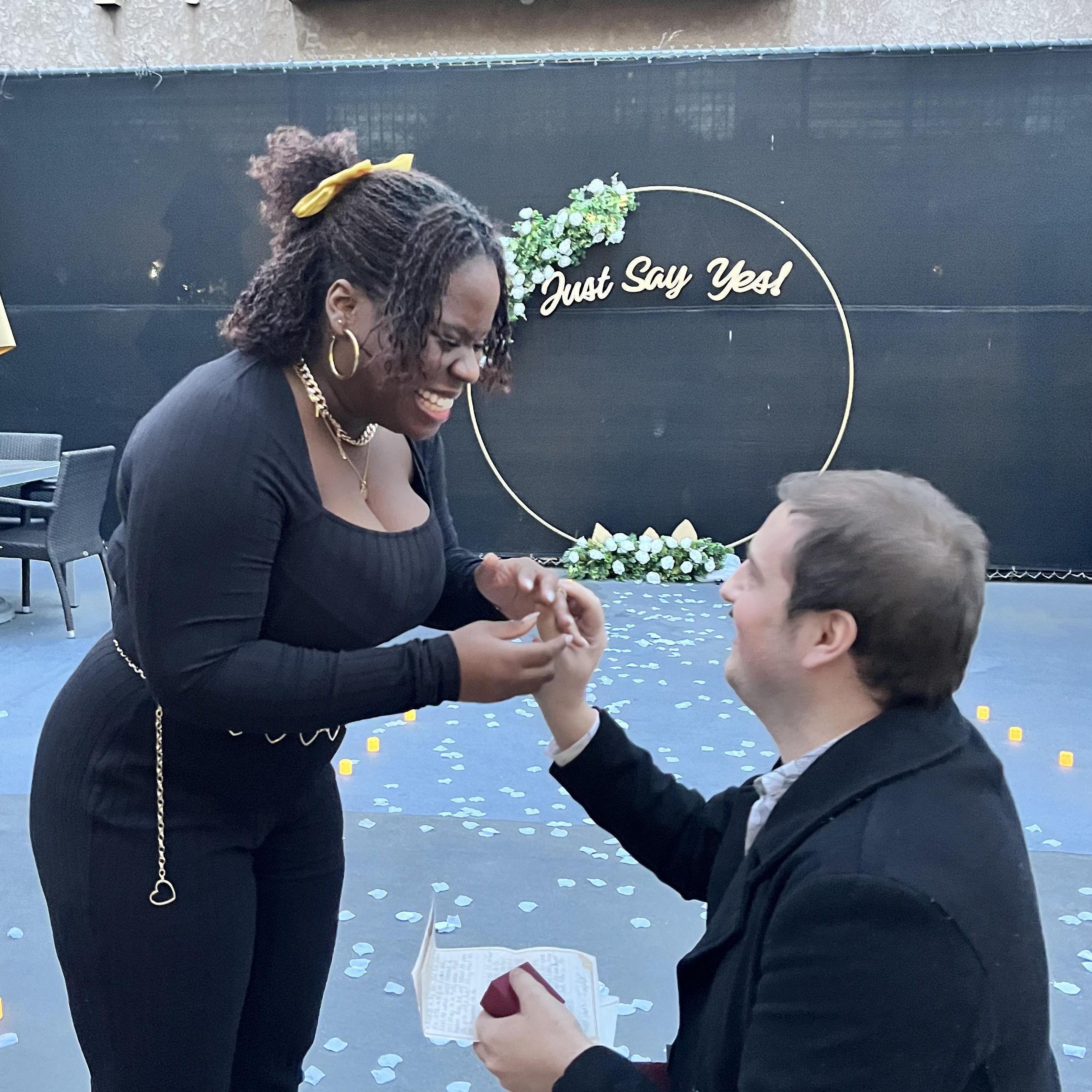 The big "yes" caught on camera