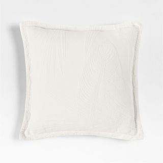 Lindoso Tonal Jacquard Palm Leaf Throw Pillow Cover