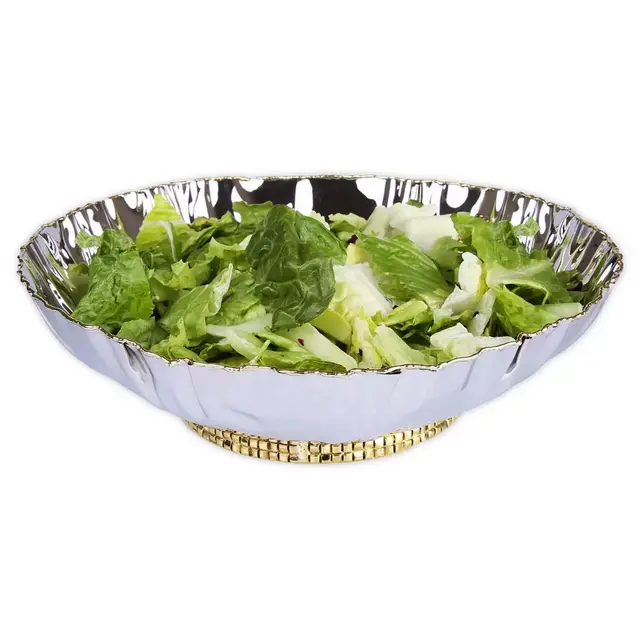 Classic Touch Tervy Crumpled 11-Inch Serving Bowl
