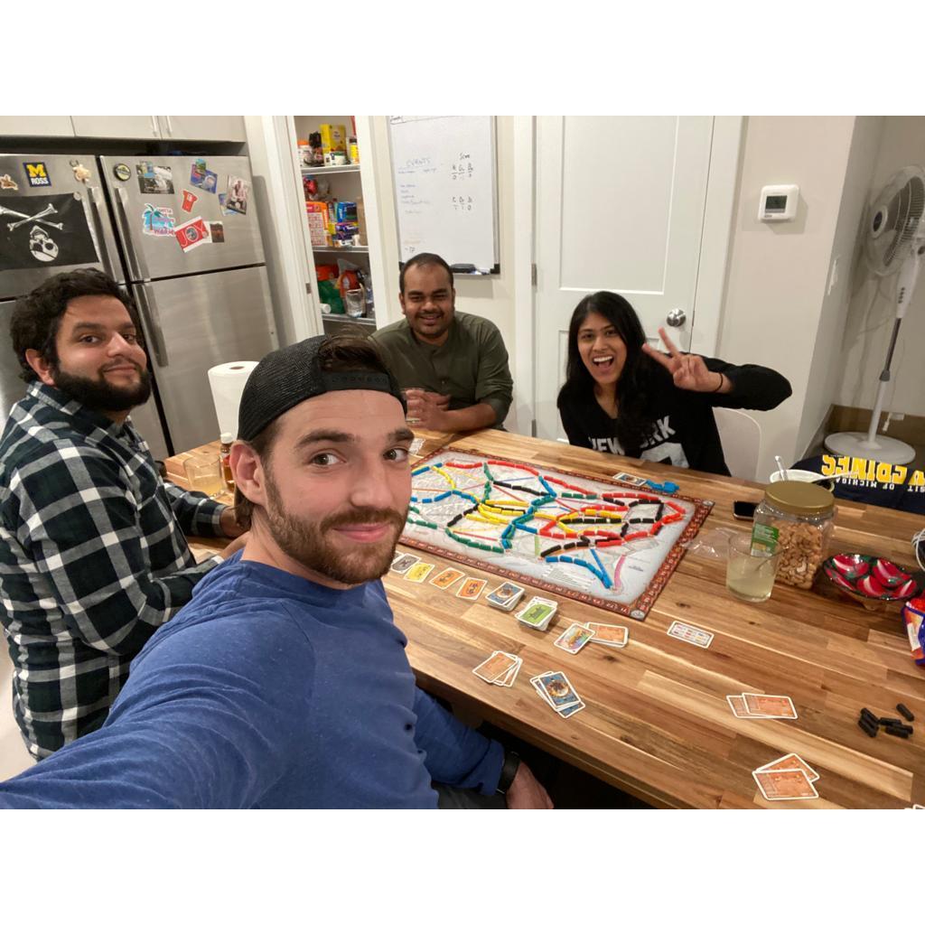 Life in Ann Arbor featured Sanj as Nick's "7th Roommate" because she was over so often playing games!