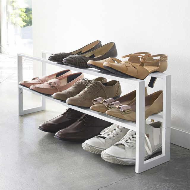 Yamazaki Home, Line Double Adjustable Shoe Rack