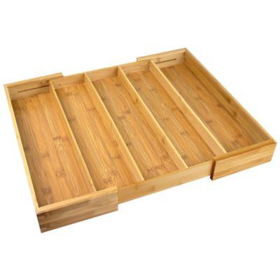 Bamboo Expandable Utensil Organizer