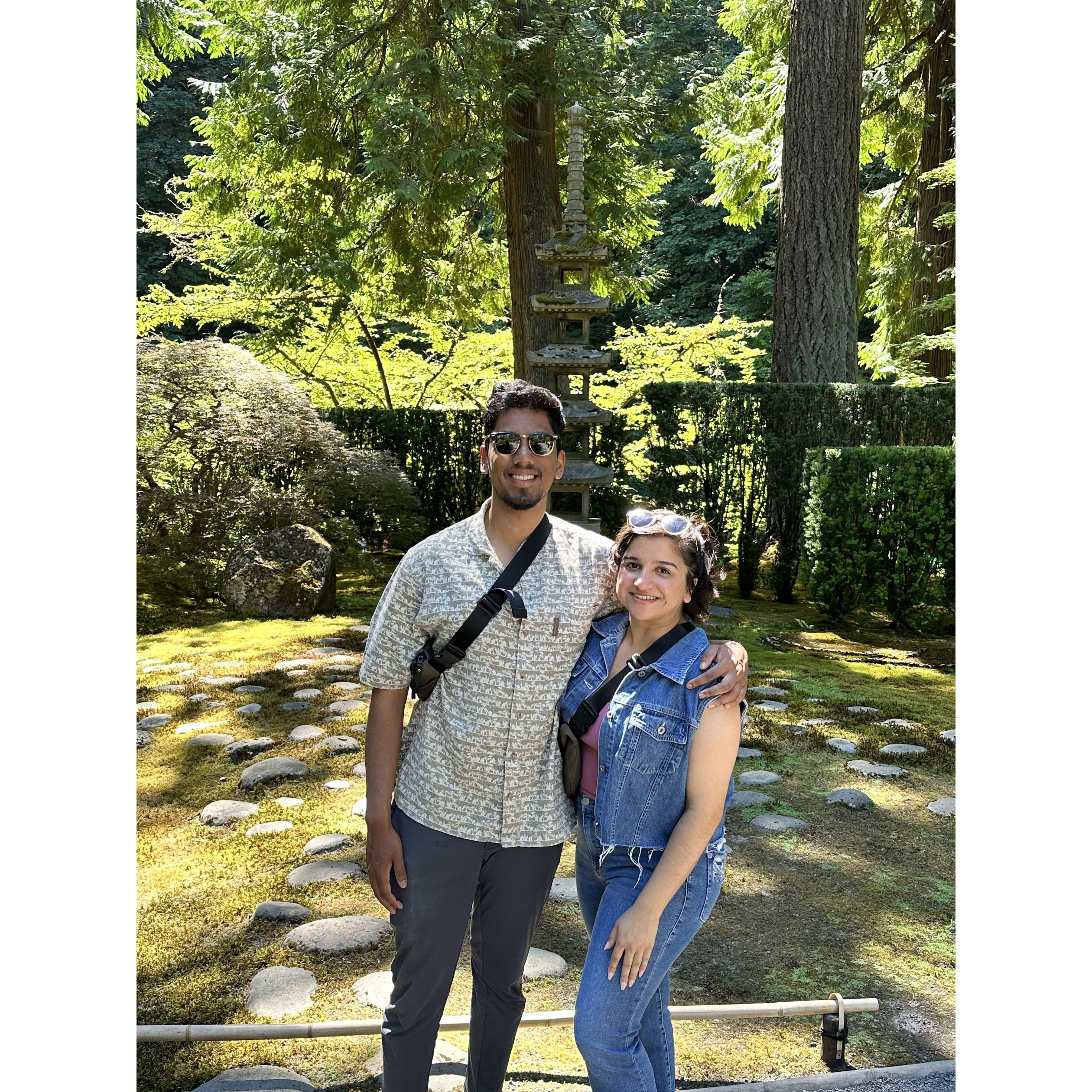 Enjoying the foliage at Portland's Japanese Garden :)