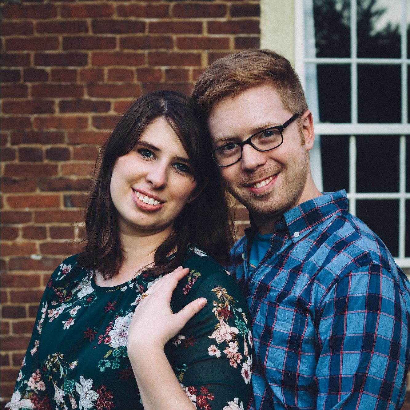 Christopher and Courtney's engagement photos were taken at Shaker Village.