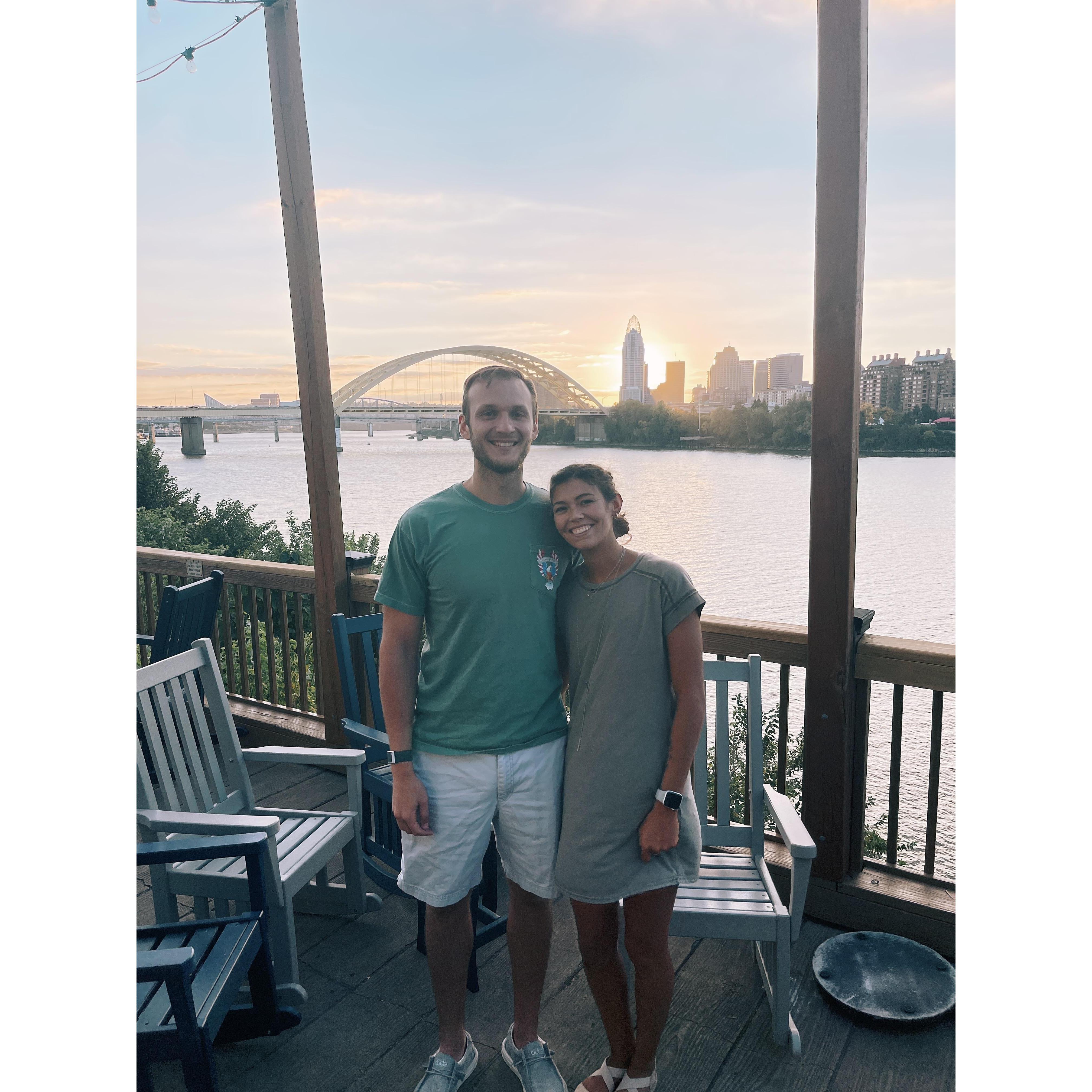 3 year anniversary dinner and Samantha's birthday dinner
