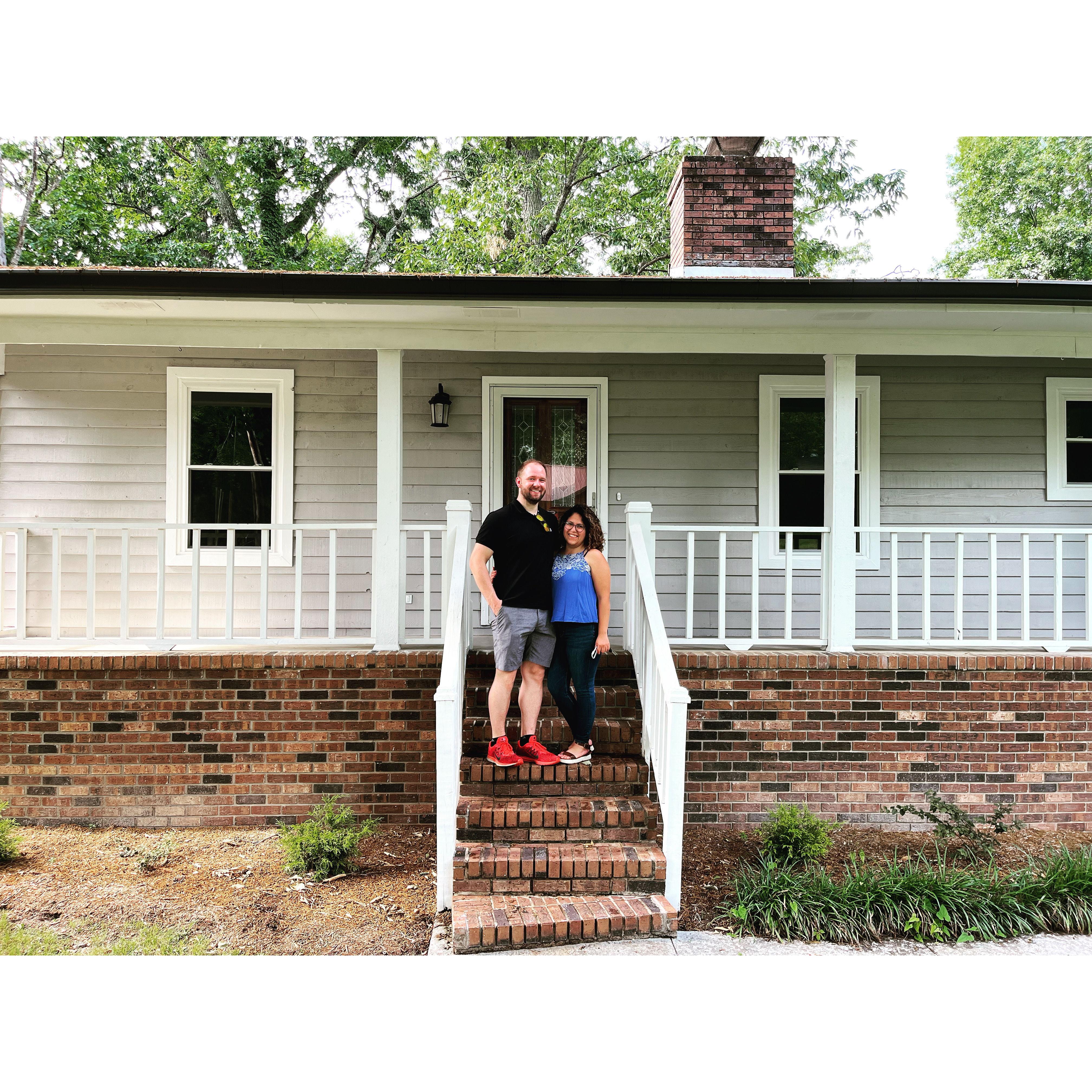 Closing day on our first home together!