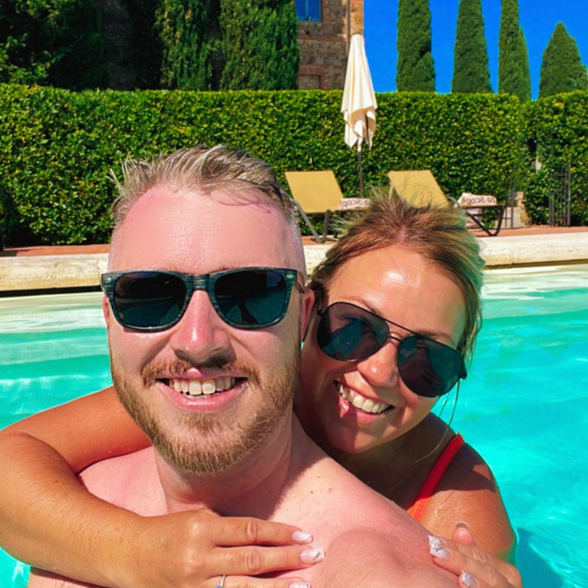 Poolside in Tuscany