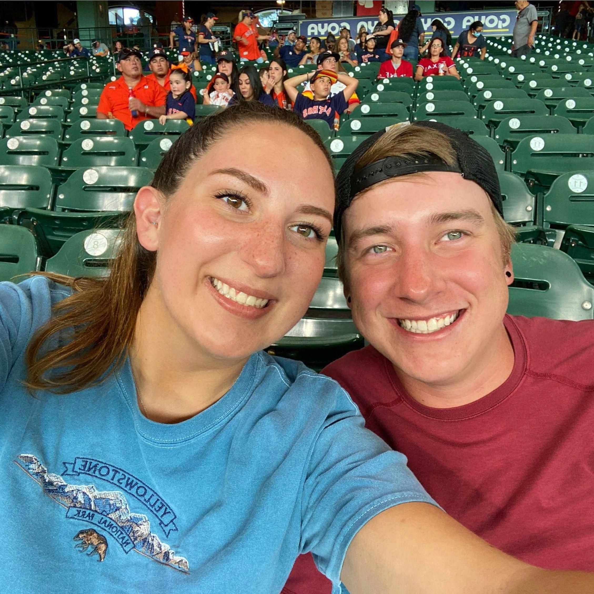Our first Astros vs. Rangers game at Minute Maid Stadium in Houston, Texas on July 24, 2021. Go Rangers!