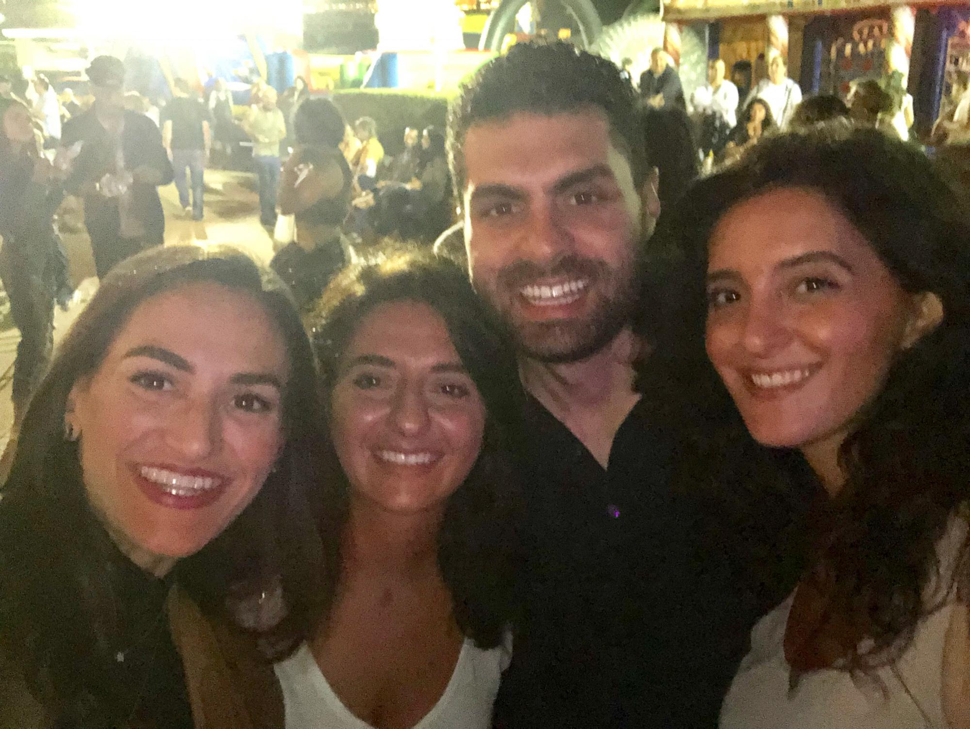Lebanese festival with my second set of Khoury sisters!