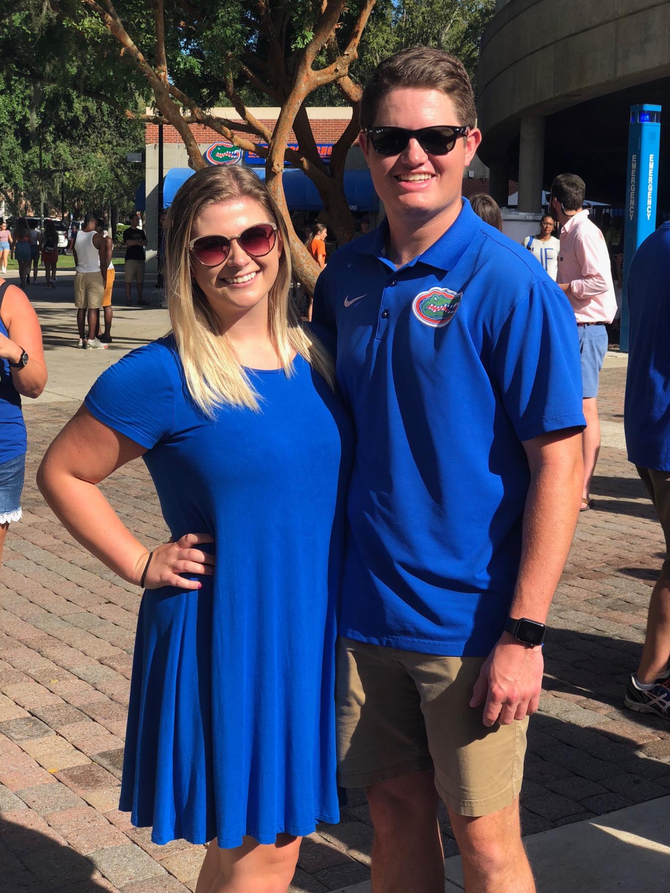 Our first picture together at a UF game in Gainesville