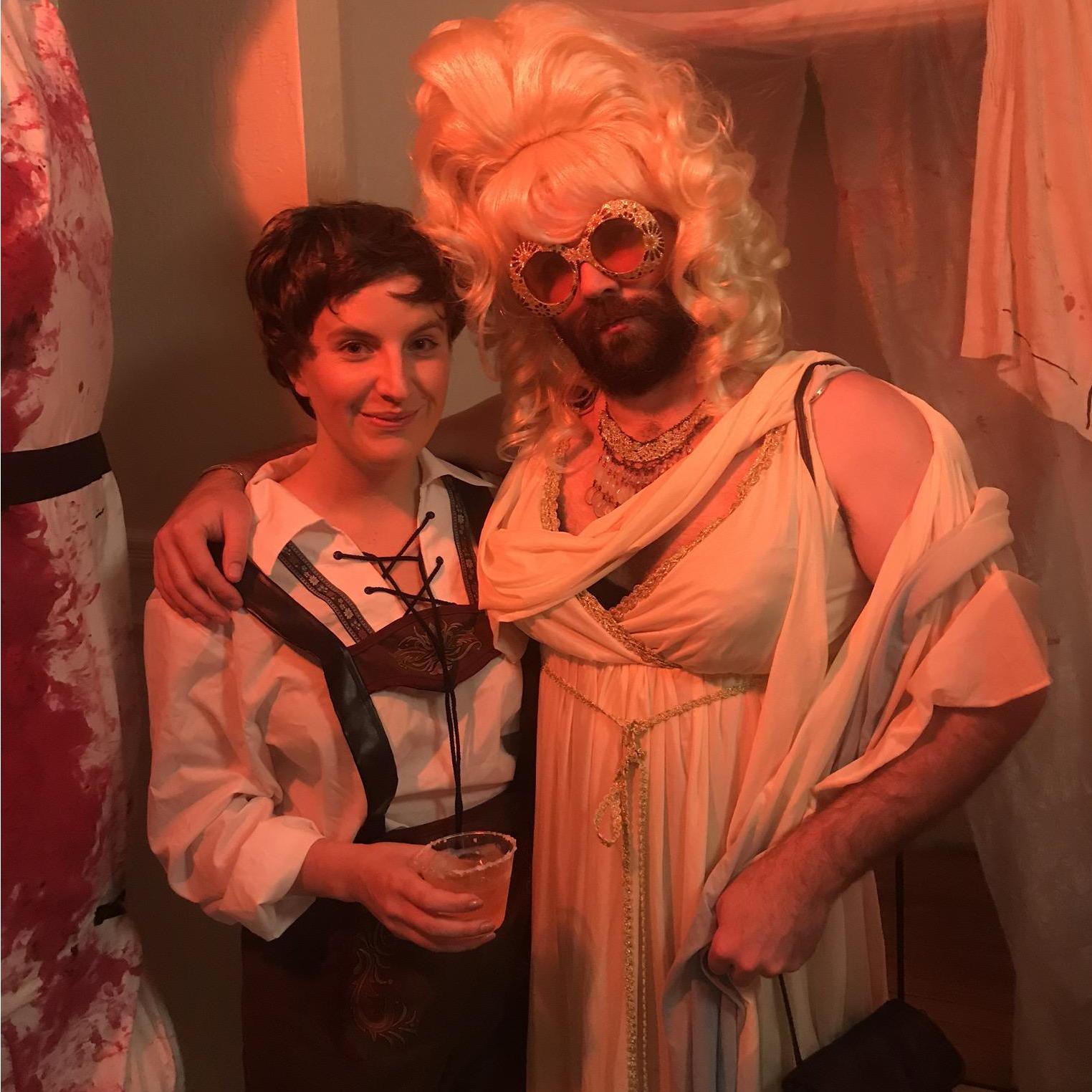 A Queen and her German Boy. Halloween 2017
