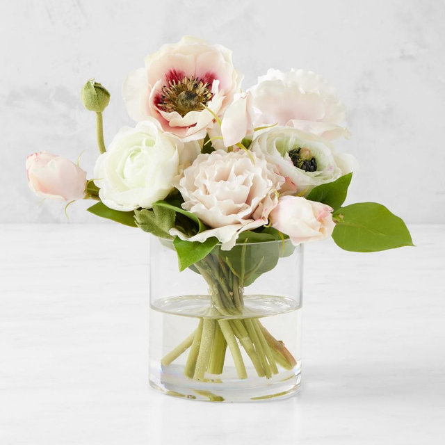 Famille Rose Faux Floral Arrangement, Mini