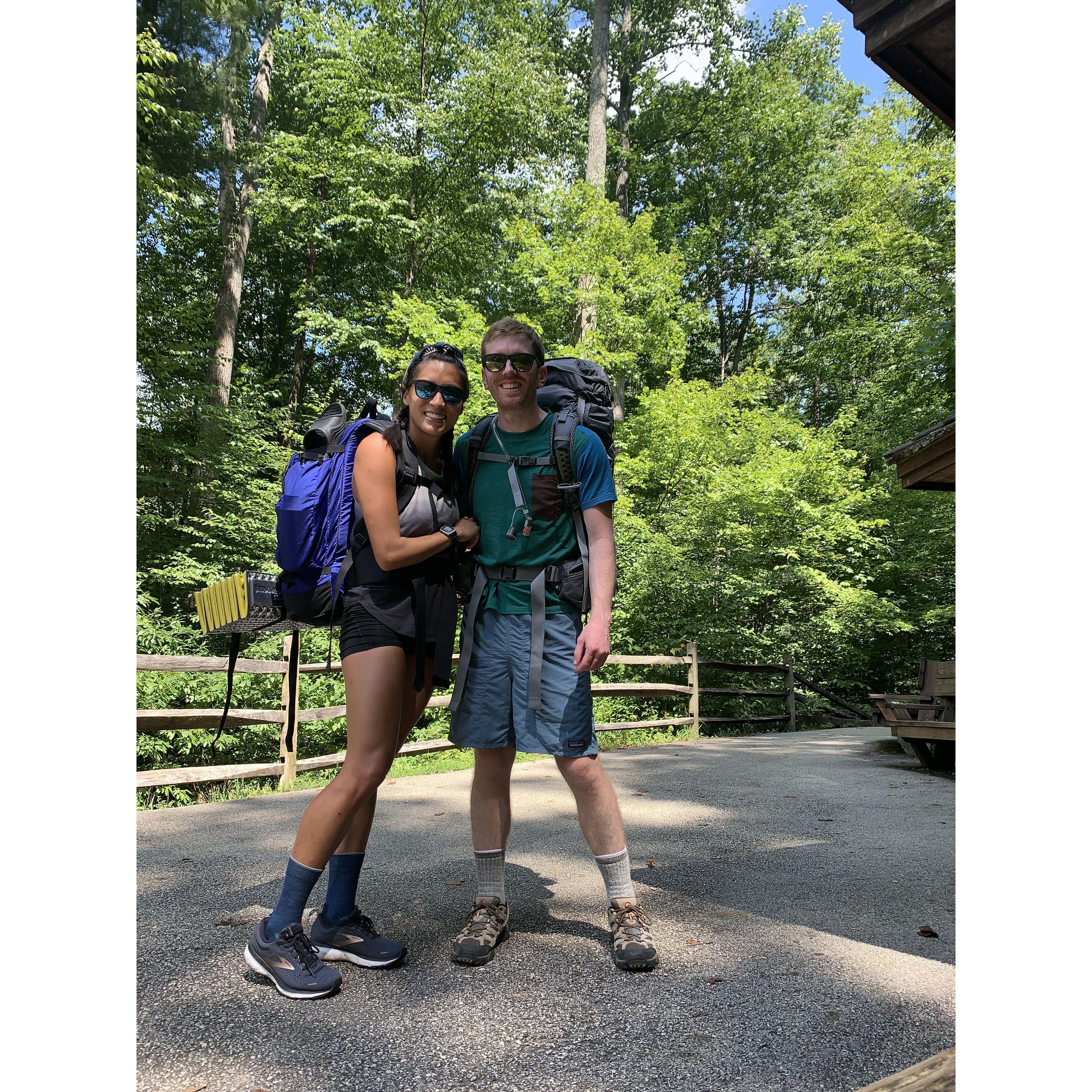 Our second backpacking trip to Crabtree Falls and The Priest in George Washington National Forest!