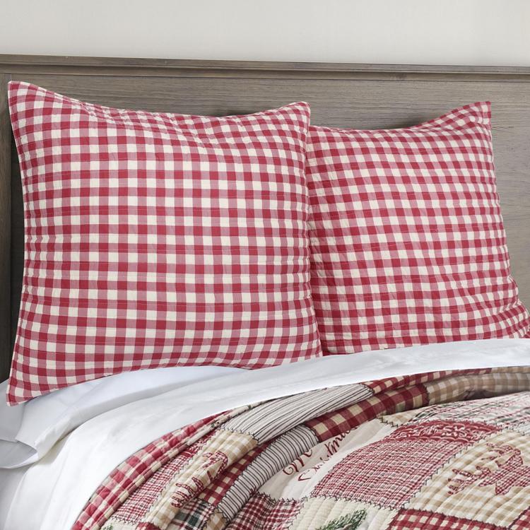 Christmas euro pillow outlet shams