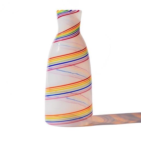 Rainbow Cane Carafe