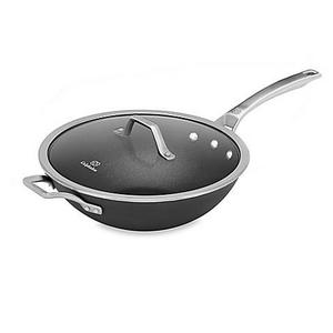 Calphalon® Signature™ Nonstick 12-Inch Covered Flat Bottom Wok