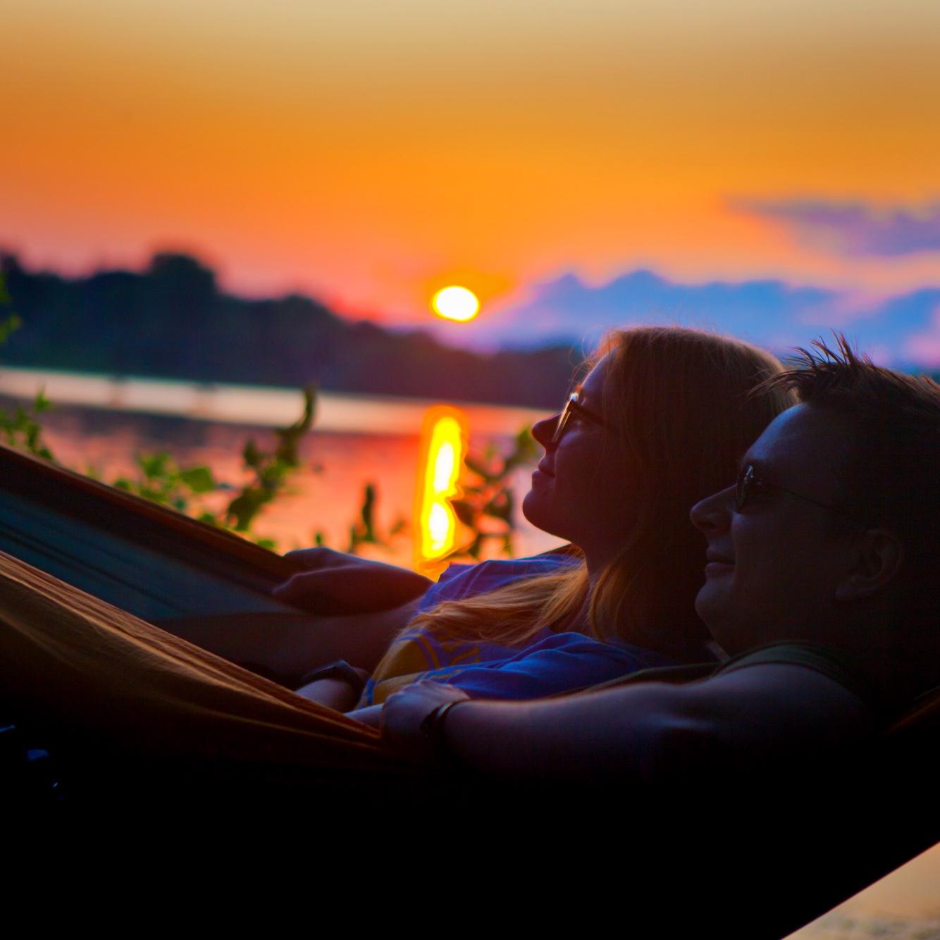 Hammocking by Lake of the Isles, Minneapolis