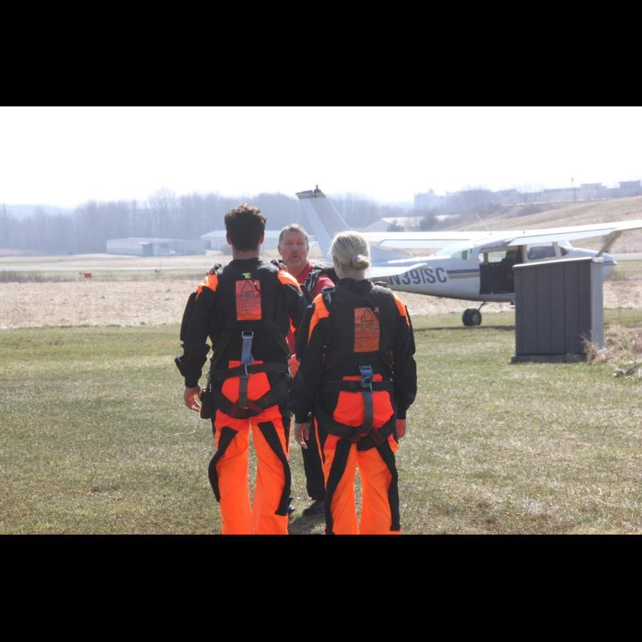 We went skydiving for the first time in April of 2019.