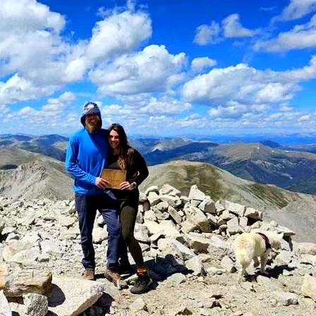 Mt. Princeton! Katelyn's first ever fourteener. And first hike together