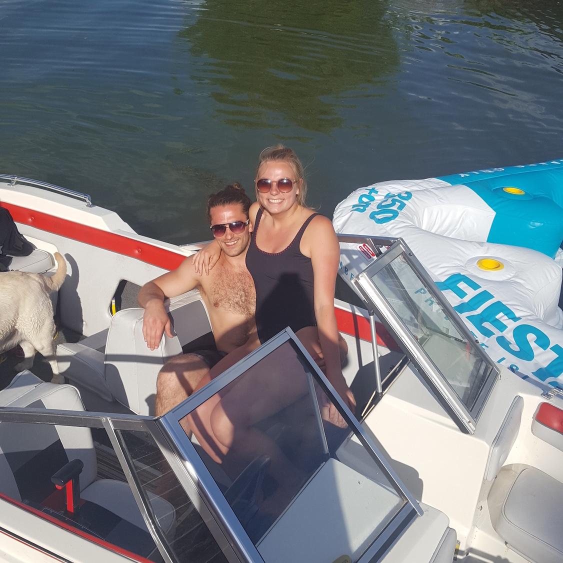 The first of many weekends for Tia at Ryan’s family’s lakehouse in western Illinois