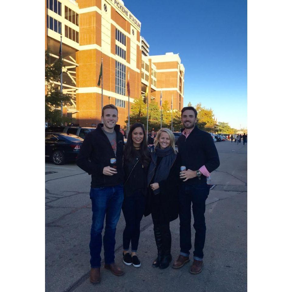 OU Game with Ben & Jaq (Greg's Brother & SIL)