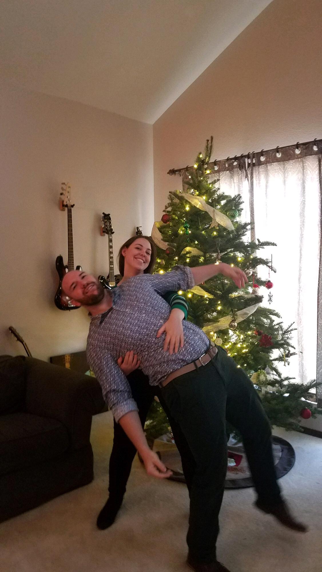 I took Allison home on Thanksgiving 2018 to meet my family--this was of the first impressions she made and has since maintained.