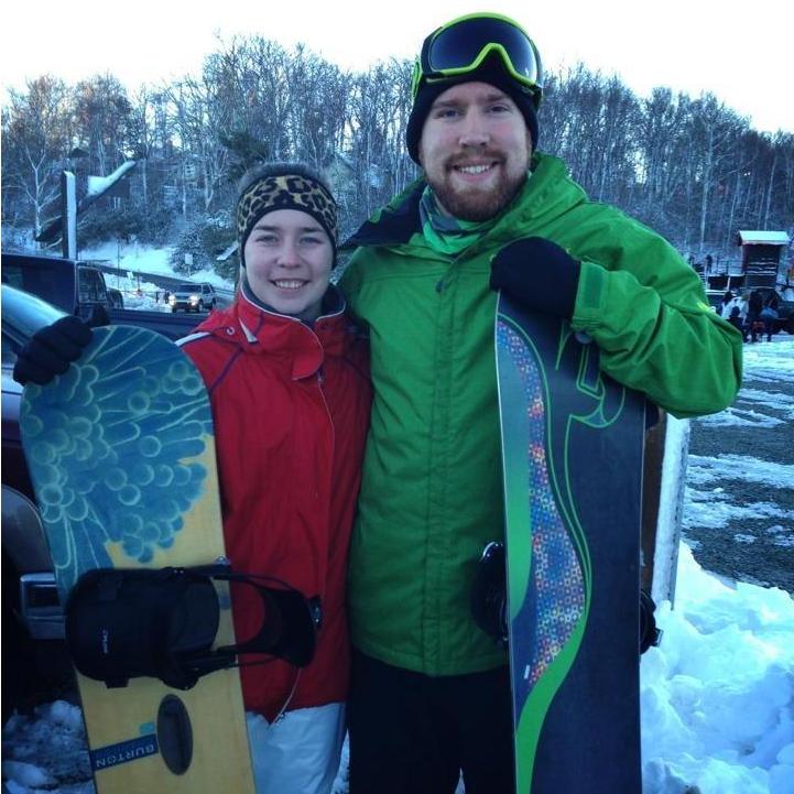 First snowboarding trip in Boone, NC!