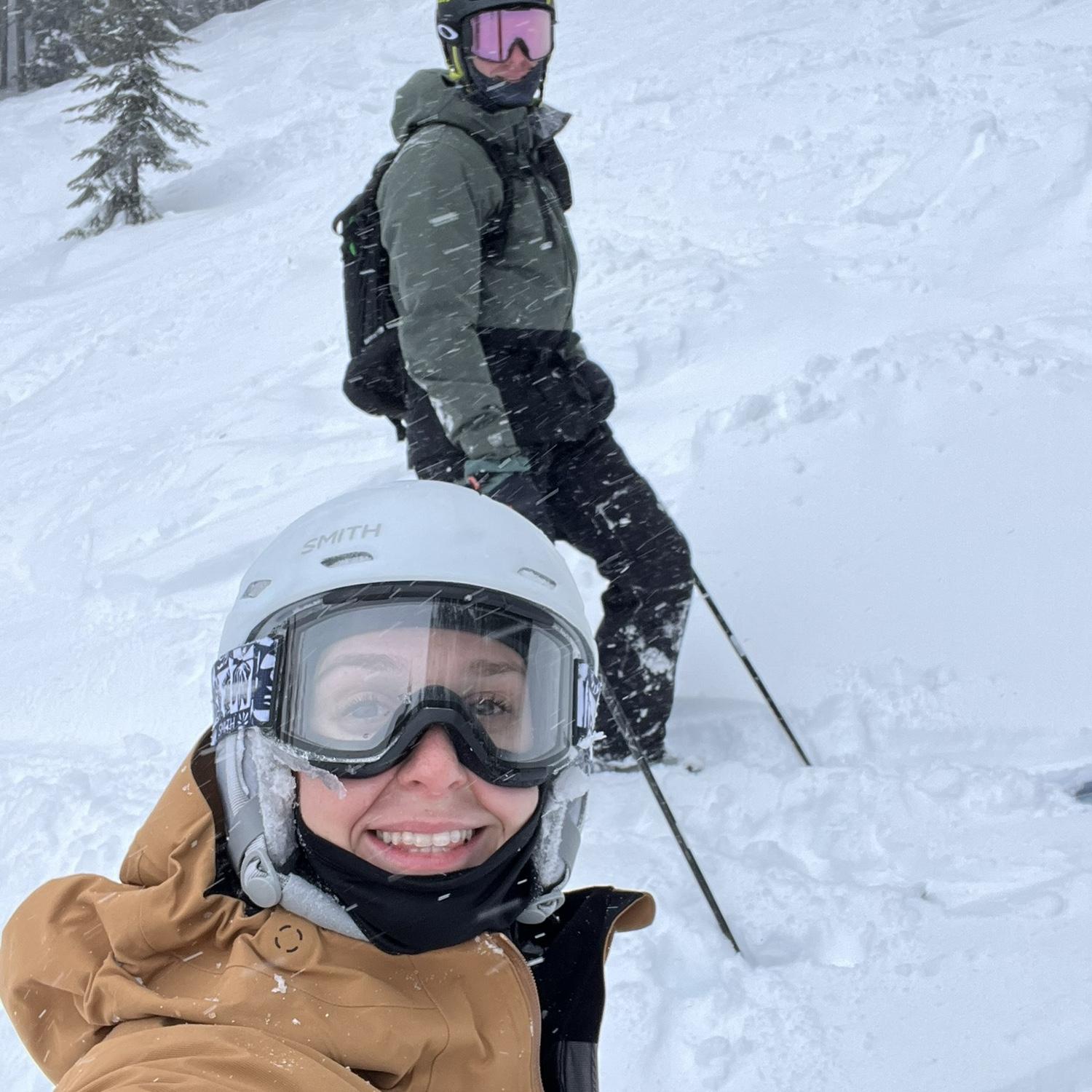 Skiing at Steven's Pass