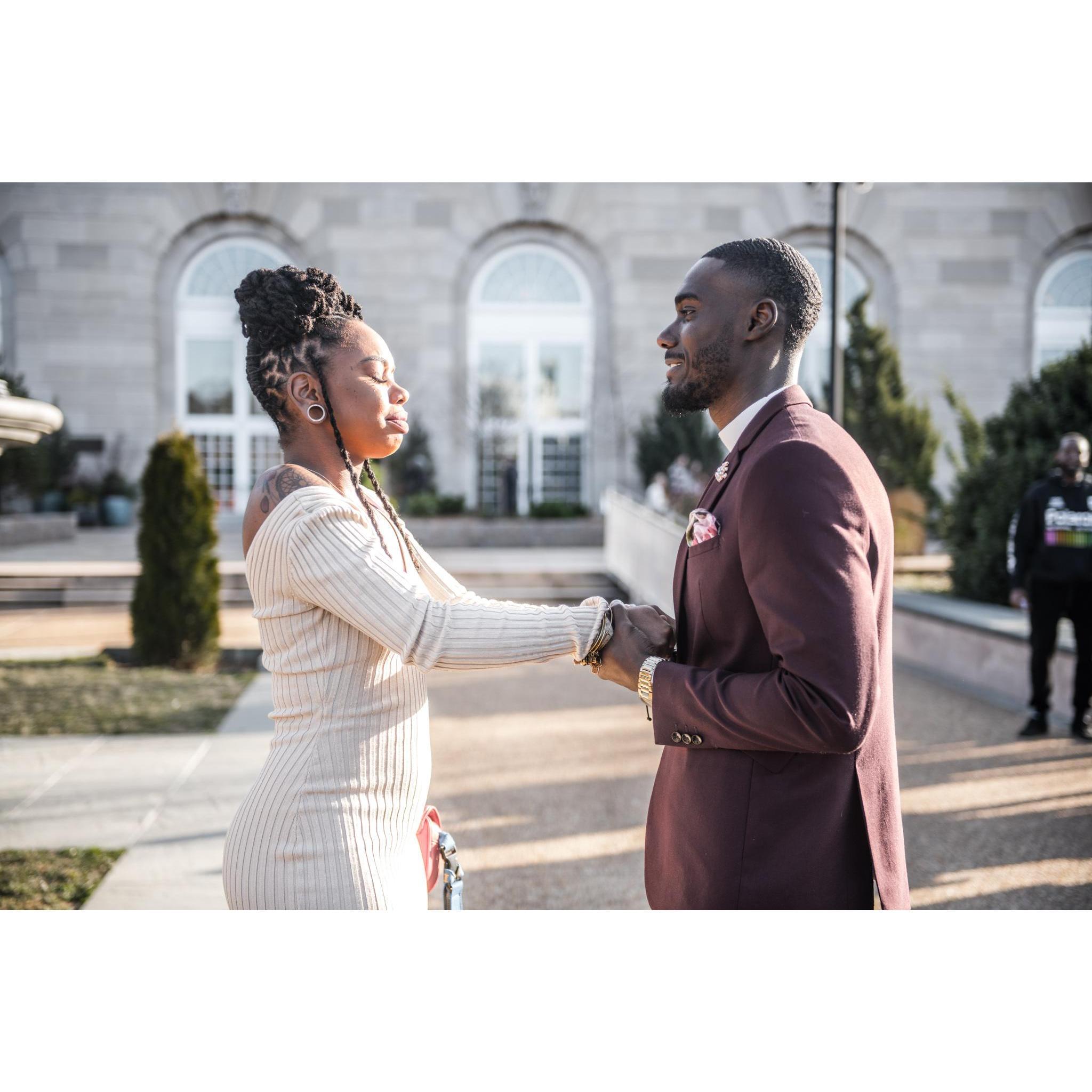 The day the Groom delivered the diamond and secured his Fiancé.