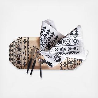 Mid-Summer Tea Towel Tray set
