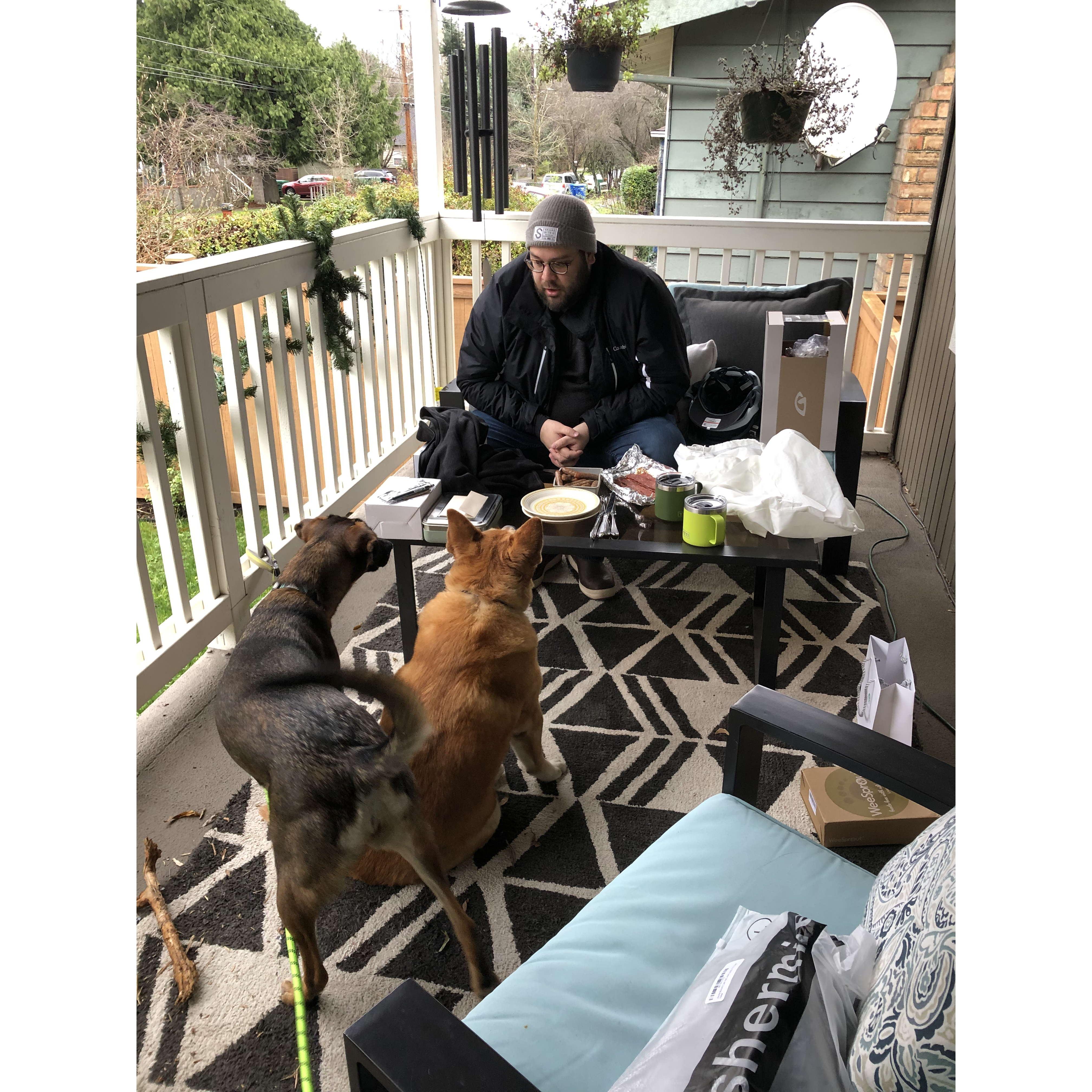 Cameron is an animal whisperer. 