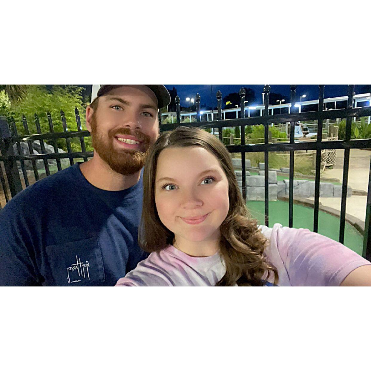 Avery's birthday putt-putt game