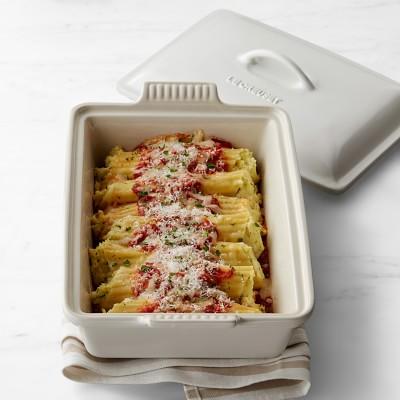 Le Creuset Heritage Stoneware Rectangular Covered Casserole, Matte White