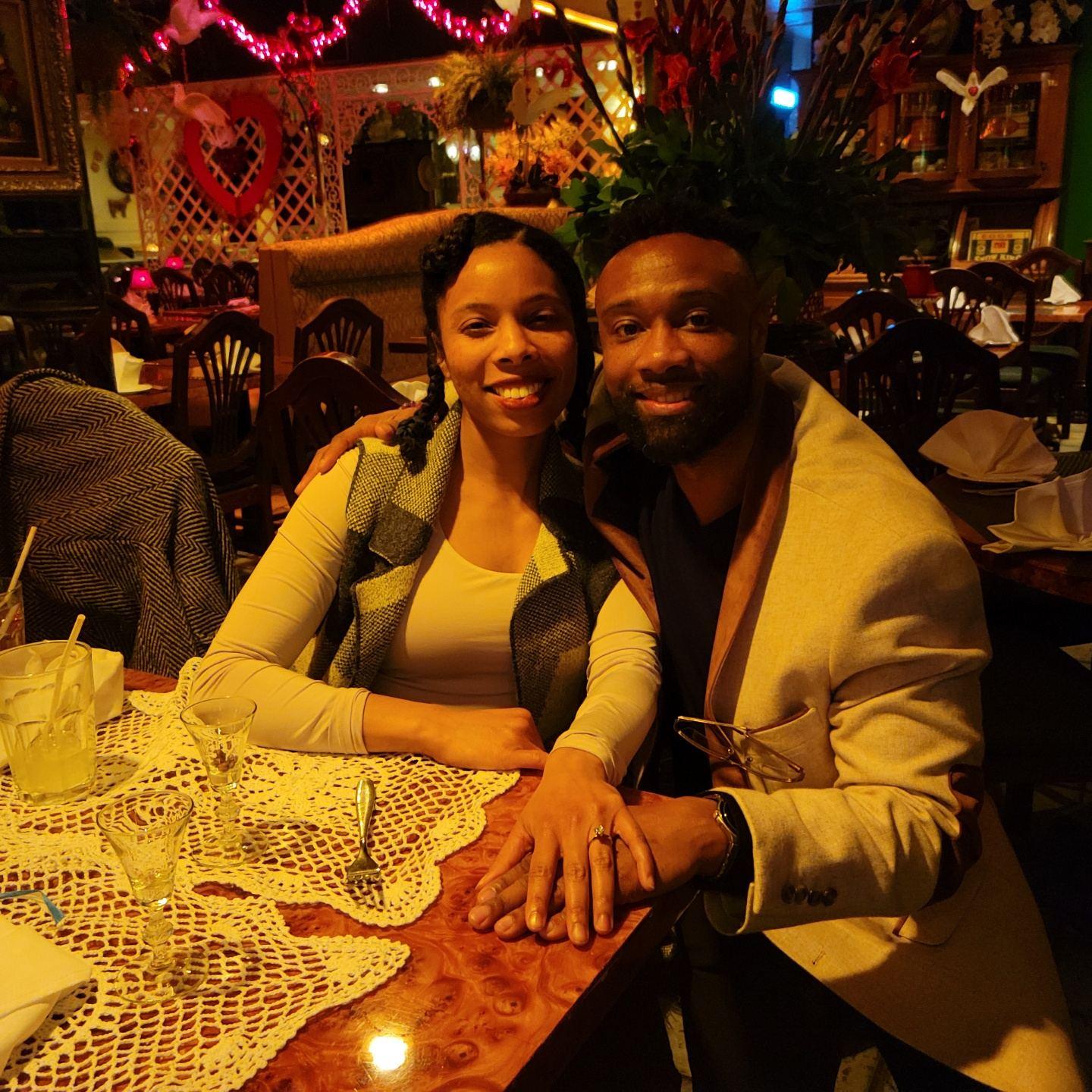 This is our engagement dinner.