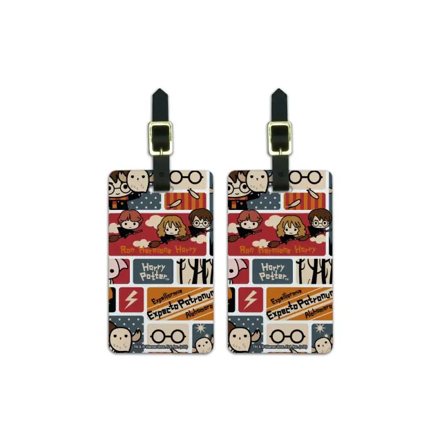 Harry Potter Cute Chibi Pattern Luggage ID Tags Set of 2