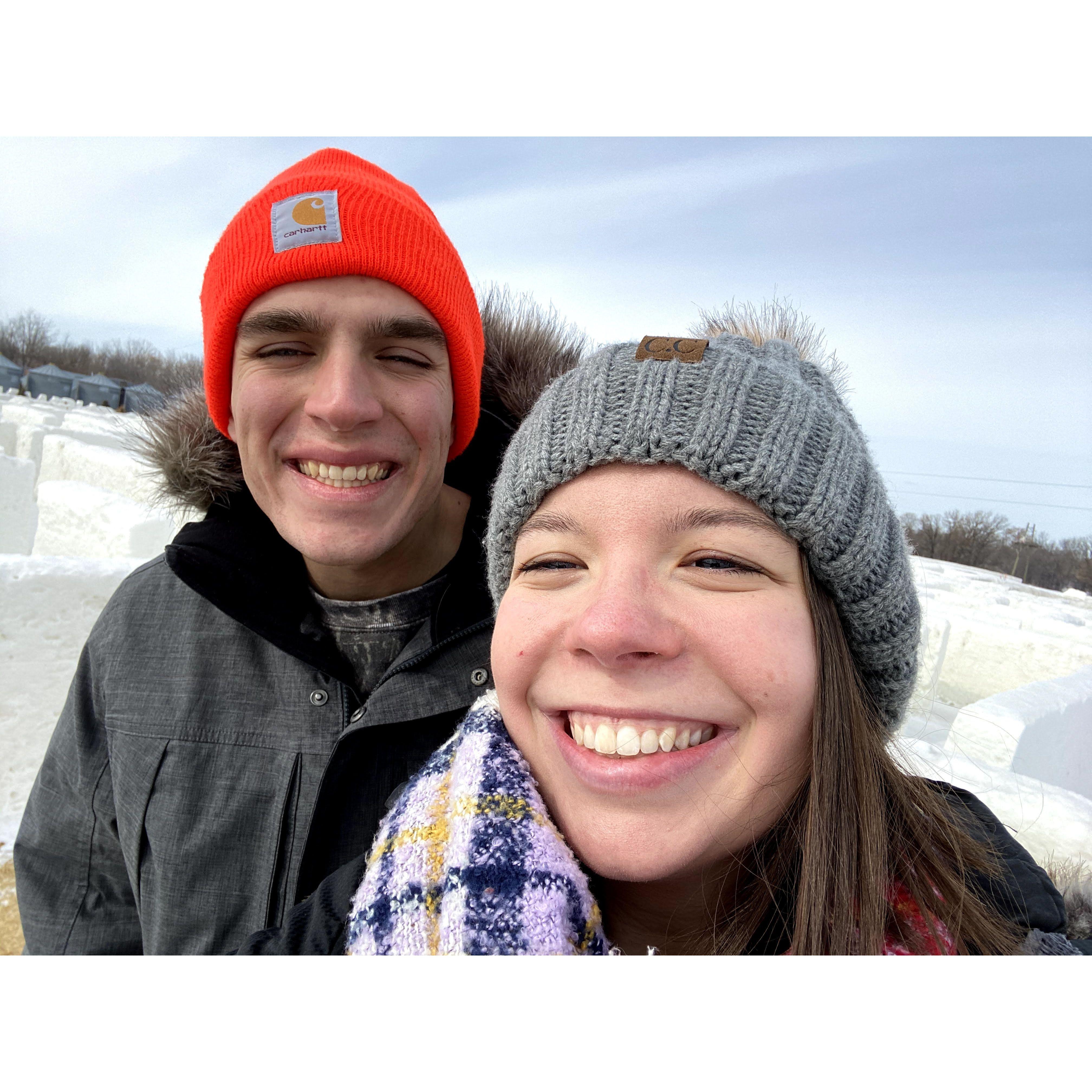 February 2020 - Thomas visiting Mallory in Winnipeg before the world shut down!
