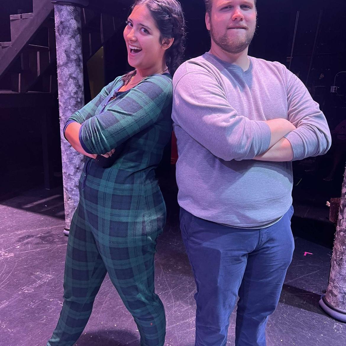 The very first picture we have together. Tech week of Hunchback!