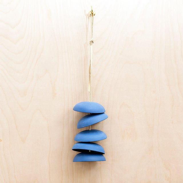 5 Disc Wind Chime in terracotta color