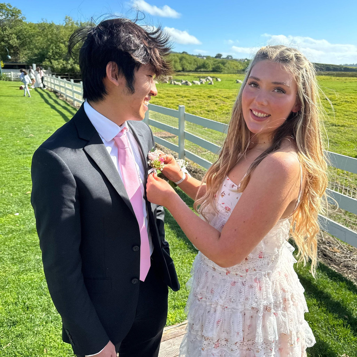 This was senior prom. We had no idea we were going to end up choosing this as our wedding venue three years later!
