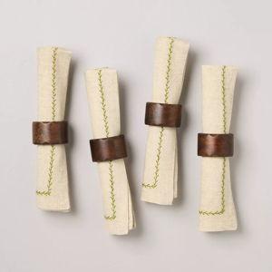 Carved Edge Napkin Ring - Hearth & Hand with Magnolia