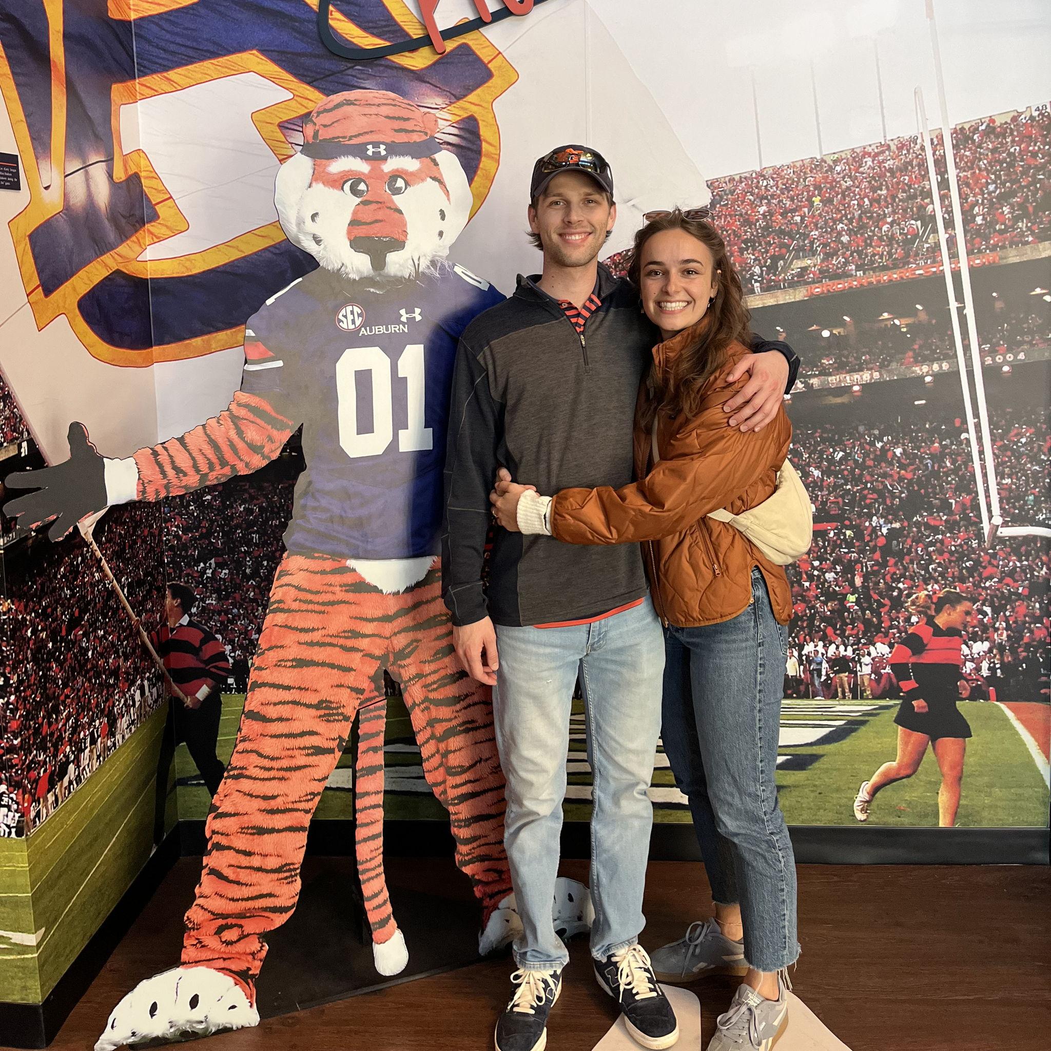 Dominique's first time in Auburn!