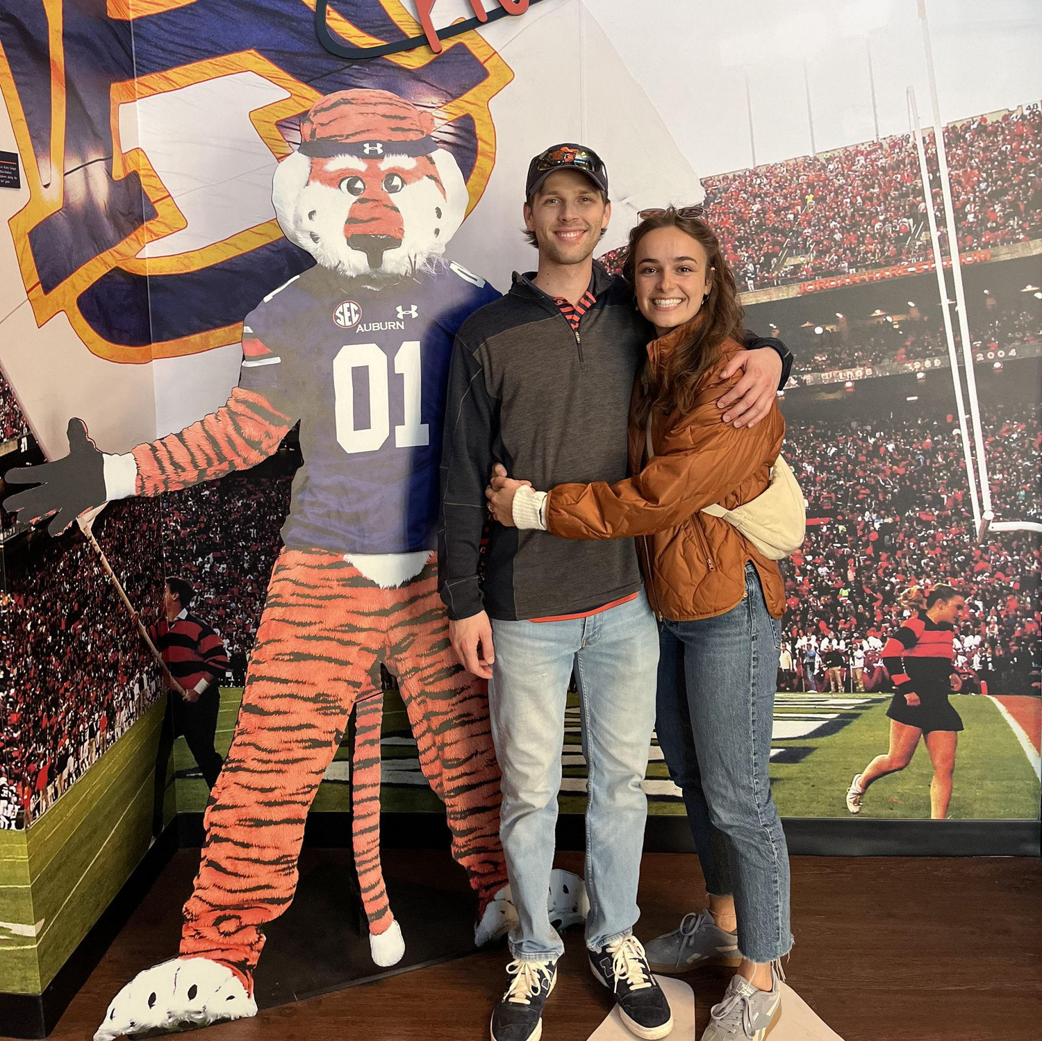 Dominique's first time in Auburn!