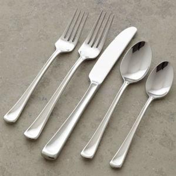 Scoop 5-Piece Flatware Set, Set of 4