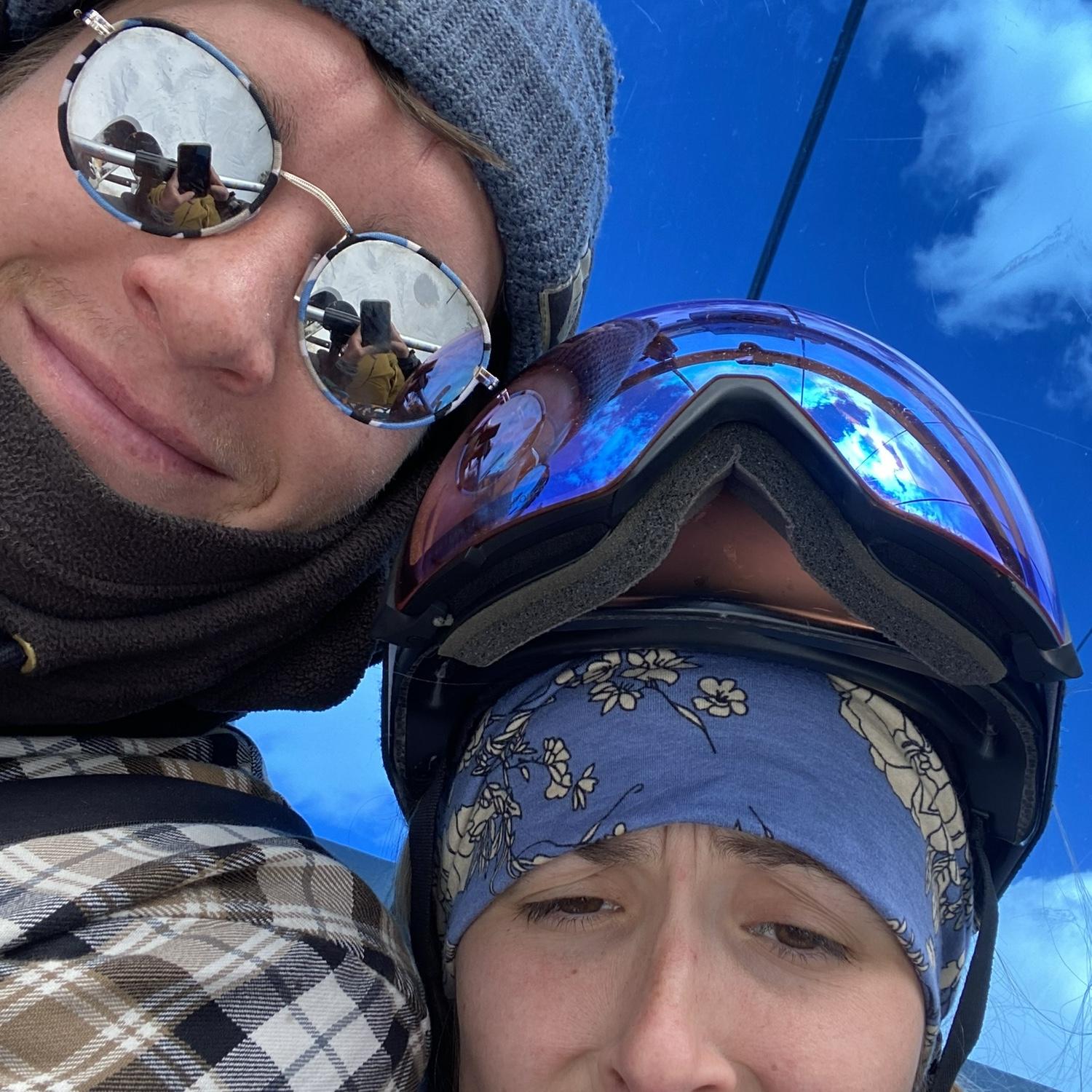 This is our very first date at Copper Mountain! Unfortunately this selfie is the only photo we have from the first date..