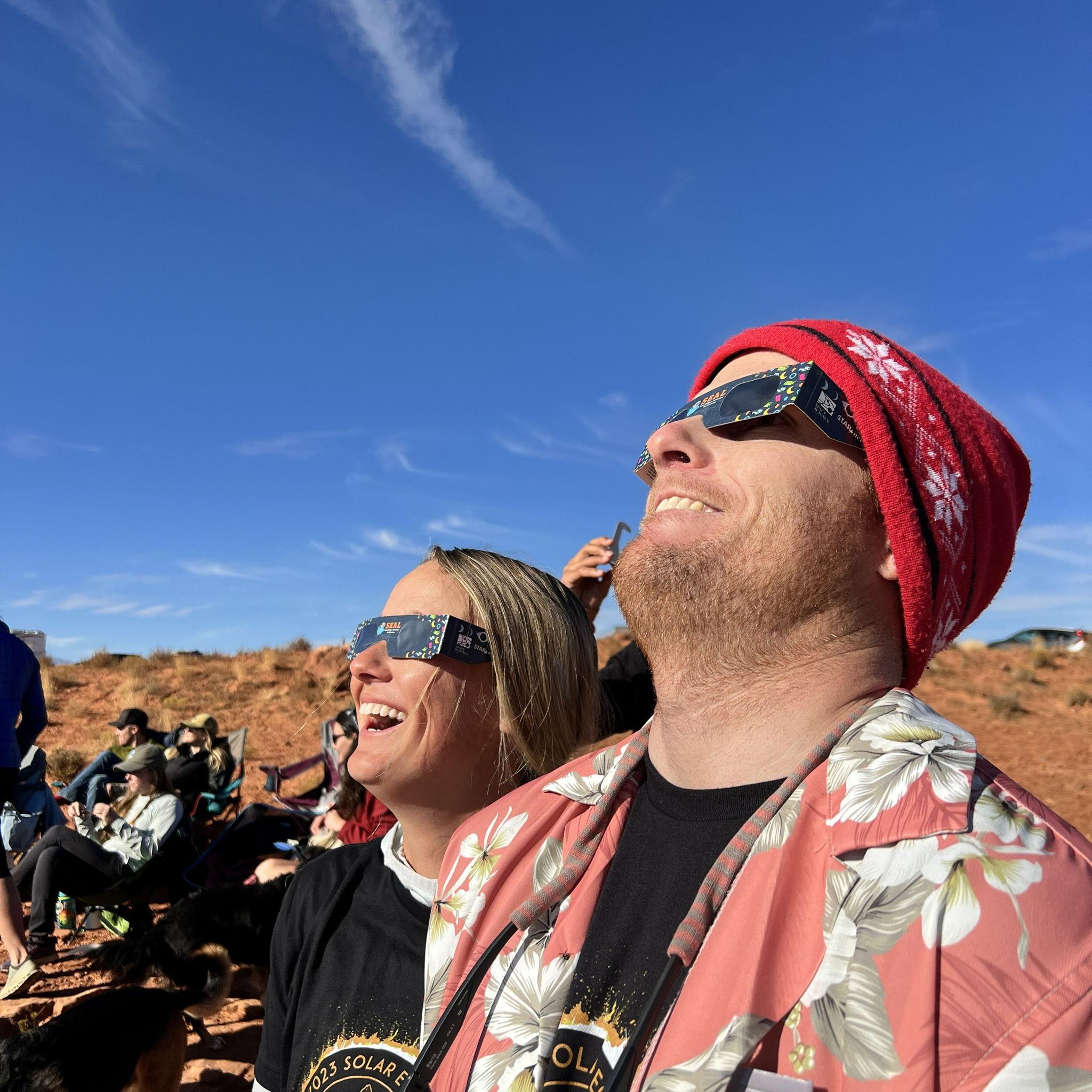 Camping and observing the solar eclipse in 2023