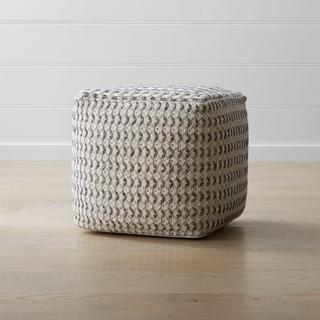 Briar Neutral Pouf