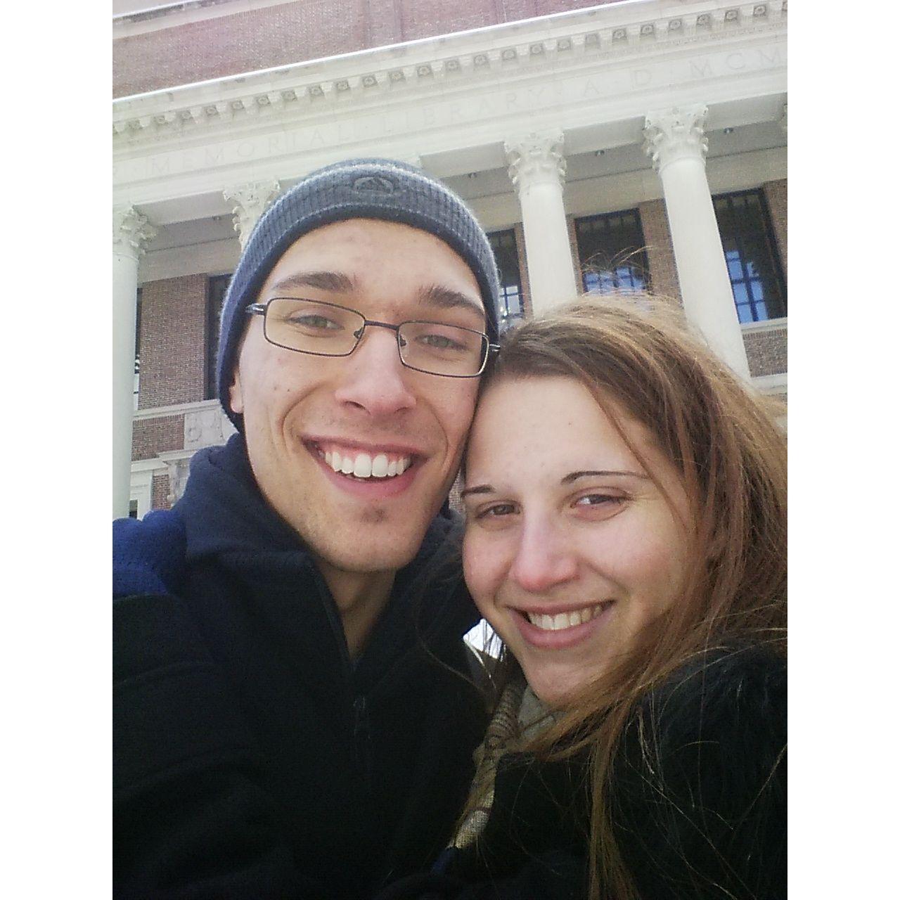 Jan 2015 - Boston MA.  Interviewing across the continent for medical school.