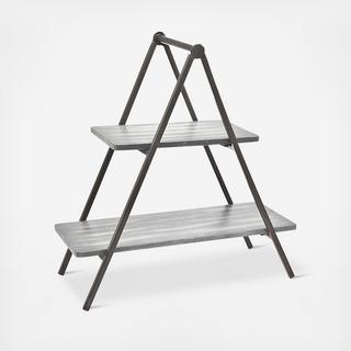 Yates Washed Wood 2-Tier Server
